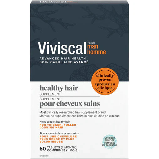 Viviscal Men's Hair Growth Supplement - 60 Tablets